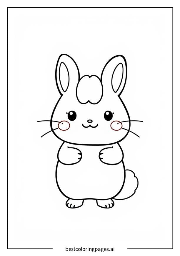 मुस्कान के साथ खड़ा सिनामोरोल