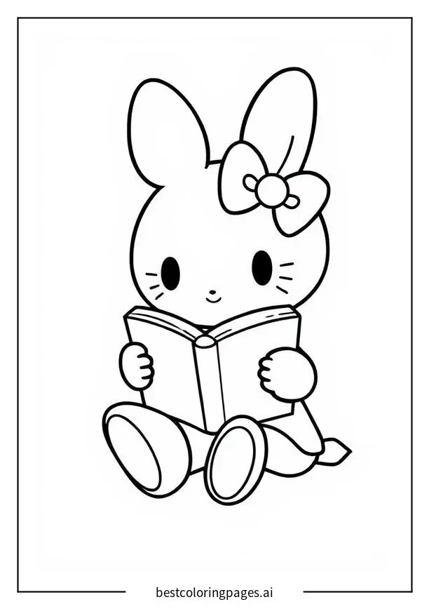 My Melody legge un libro