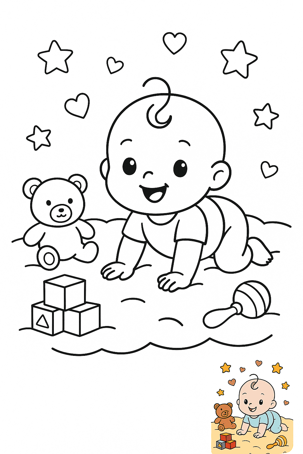 ภาพระบายสี ทารก