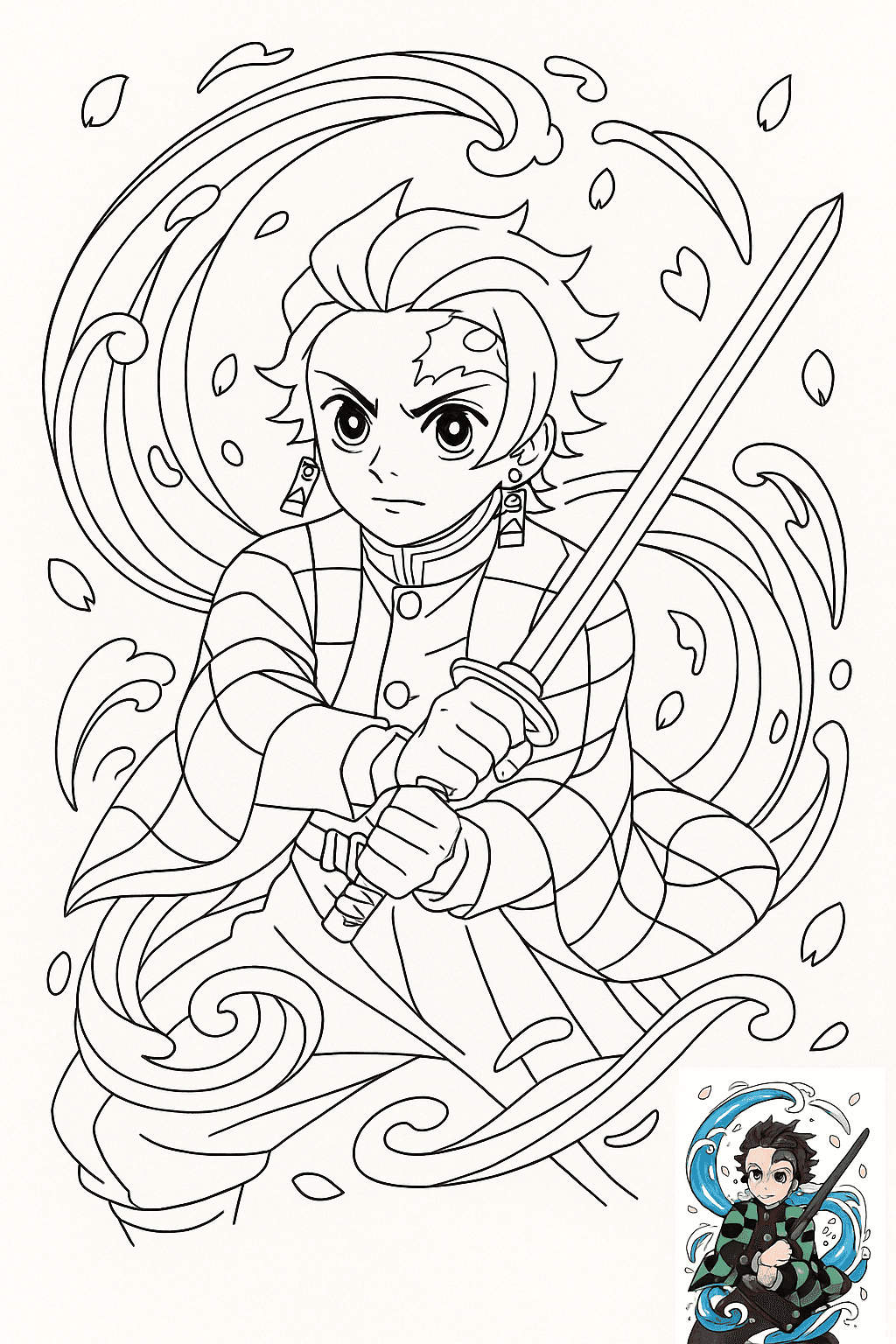 귀멸의 칼날 색칠공부