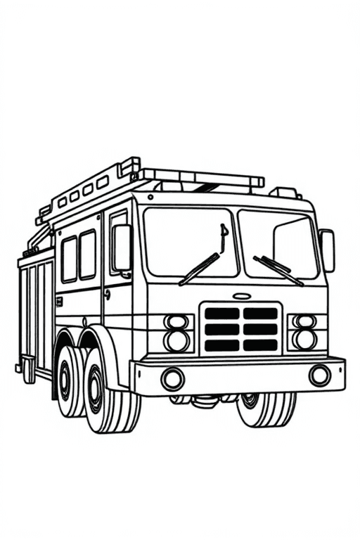 Раскраски пожарная машина