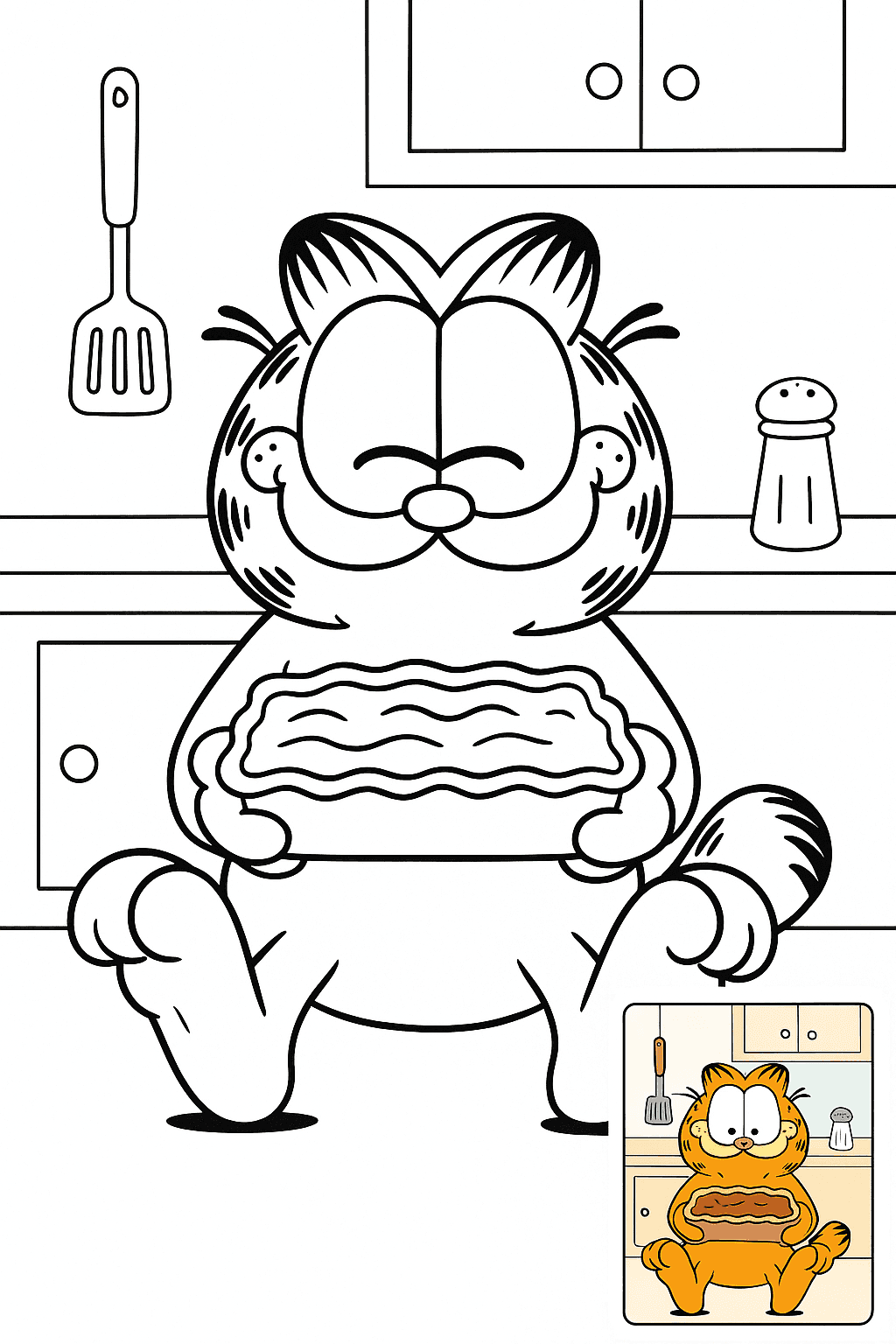 가필드 색칠공부