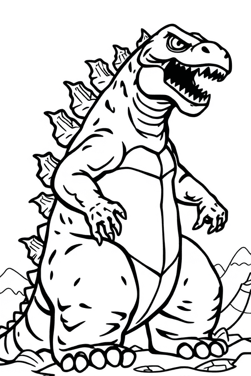 고질라 색칠공부