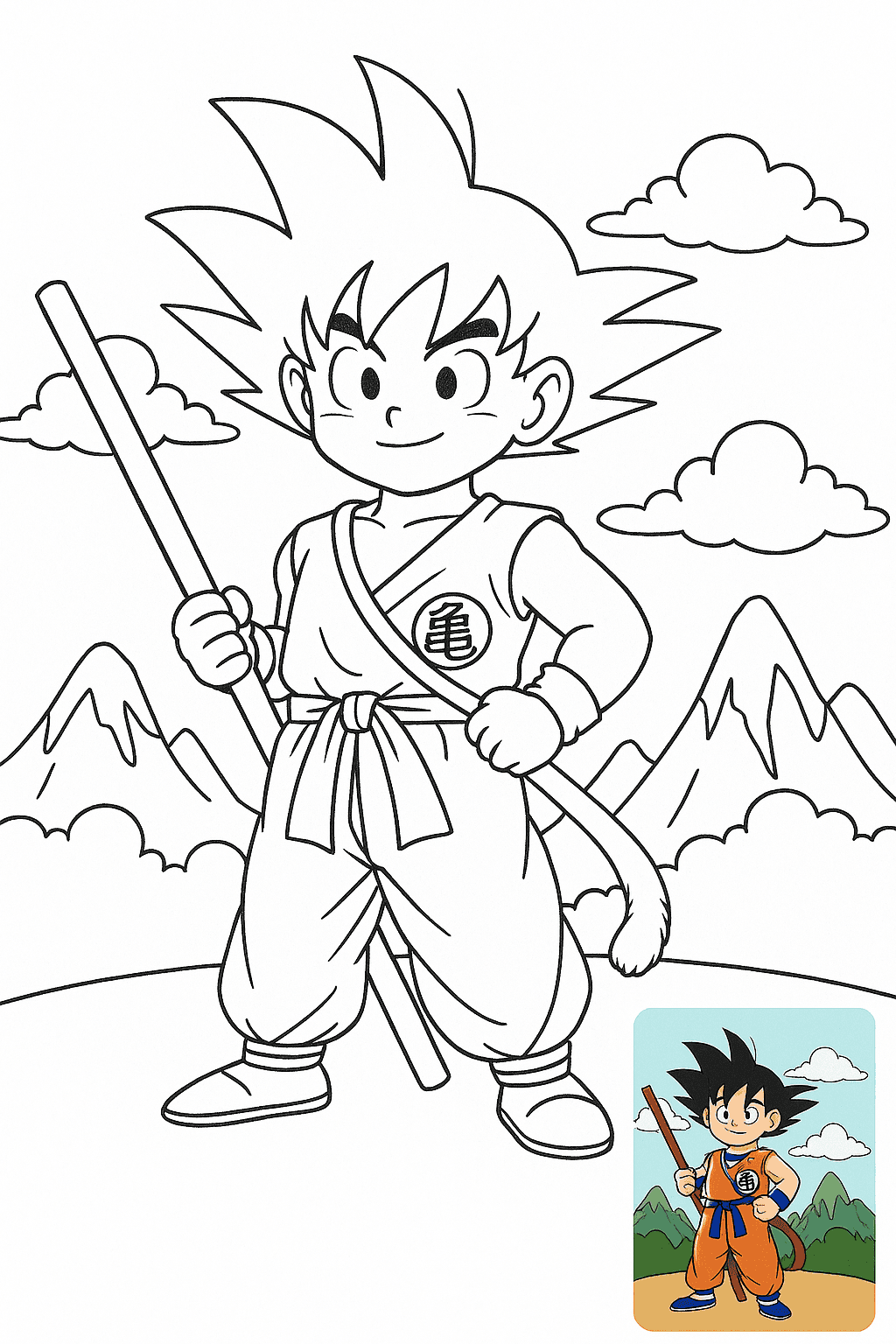 손오공 색칠공부