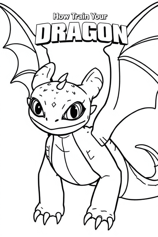 드래곤 길들이기 색칠공부