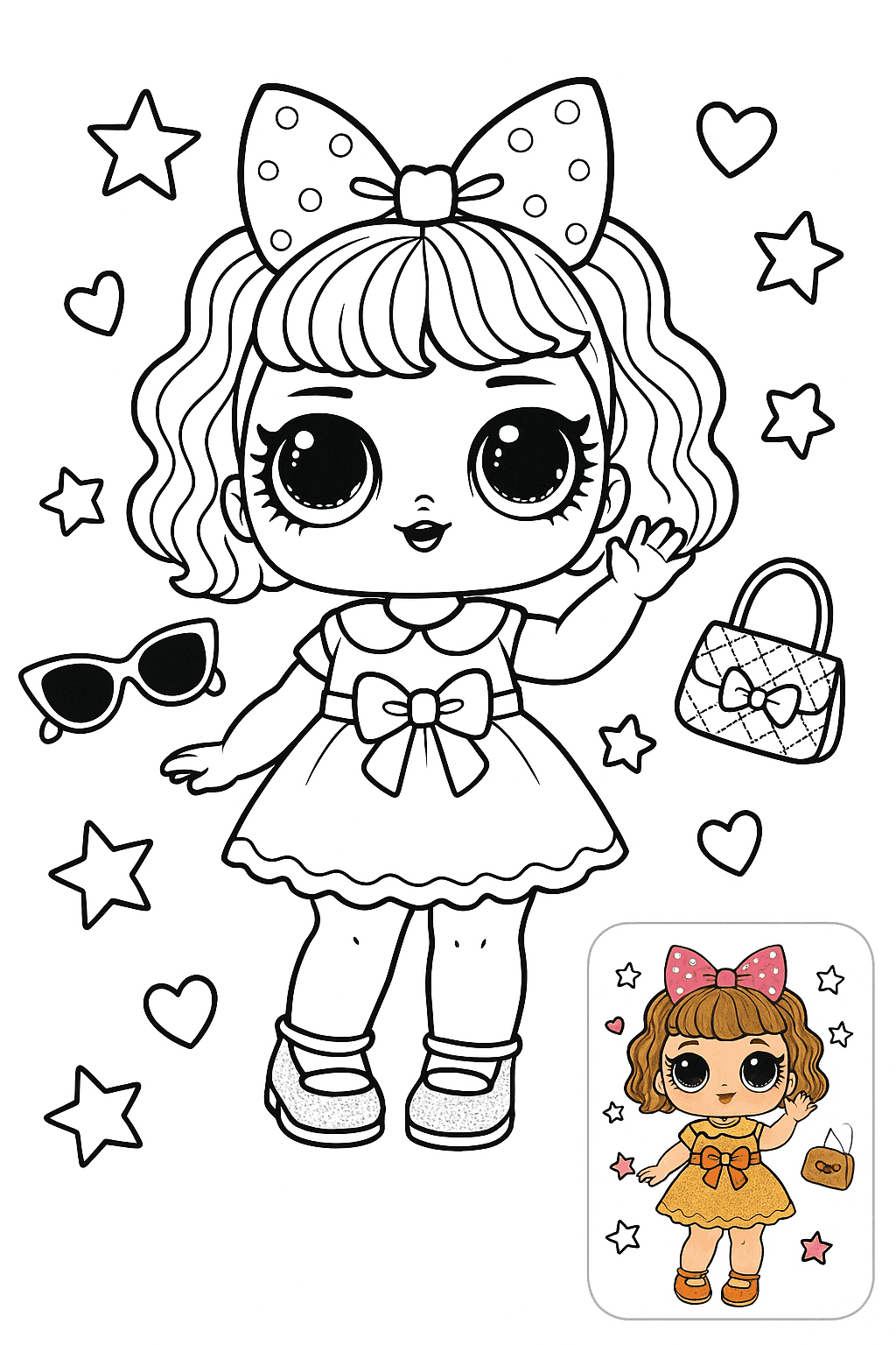 LOL 서프라이즈 인형 색칠공부