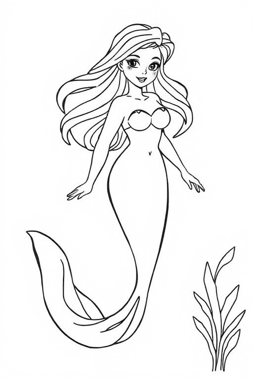 Раскраски русалка