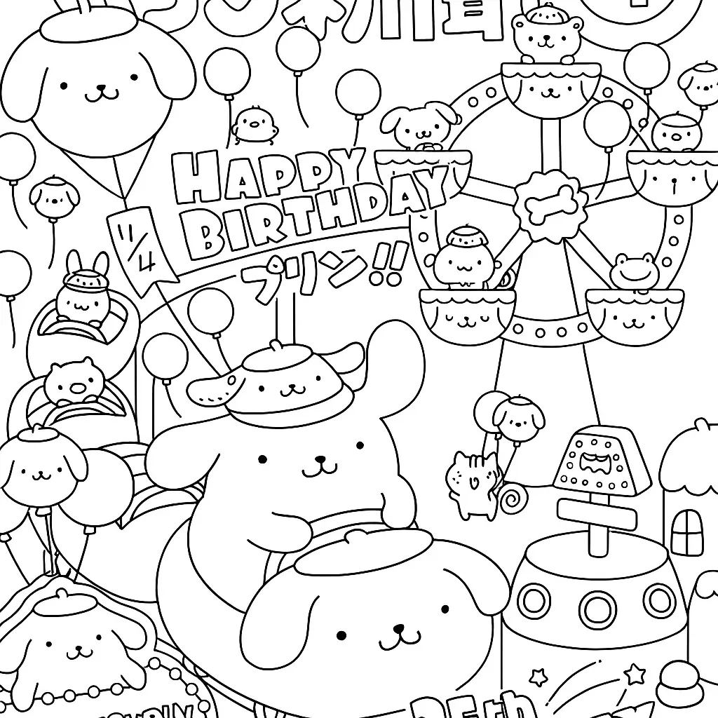 Coloriage Pom Pom Purin