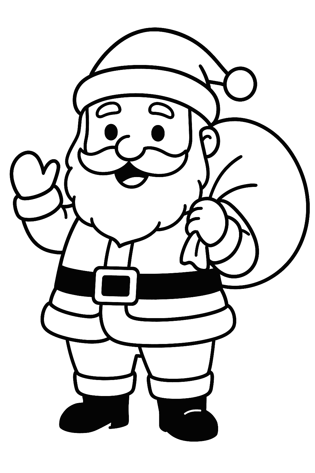 सांता क्लॉस कलरिंग पेज